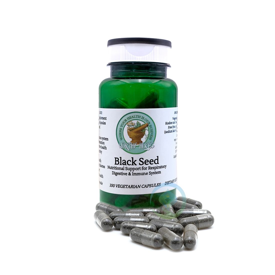 Worthy Herbs Black Seed Vegetarian Soft-Gel Capsules – 100 ct