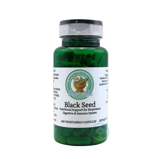 Kapsul Gel Lunak Vegetarian Biji Hitam Worthy Herbs® - 100 kapsul