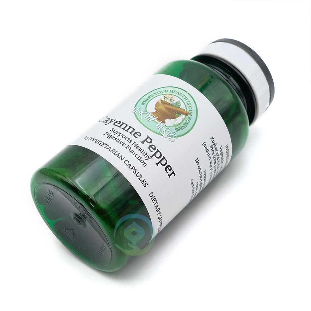 Worthy Herbs® Cayenne Pepper Vegetarian Soft-Gel Capsules – 100 ct