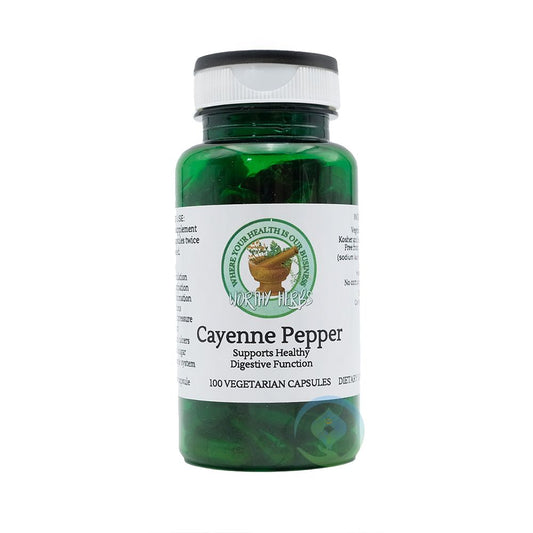 Worthy Herbs® Cayenne Pepper Vegetarian Soft-Gel Capsules – 100 ct