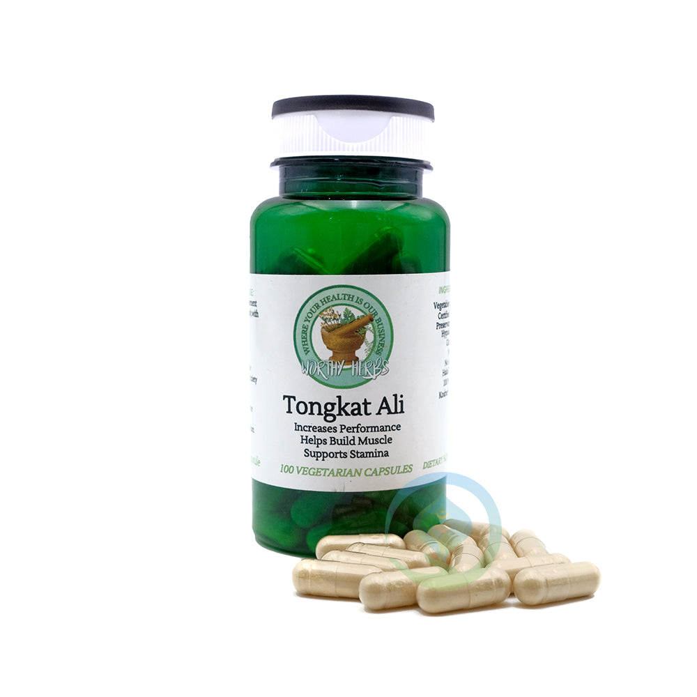 Worthy Herbs® Tongkat Ali Vegetarian Soft-Gel Capsules – 100 ct