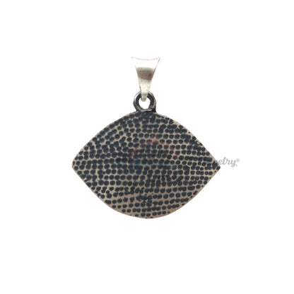 Sterling Silver Eye-Shaped “Wa In Yakaadu” Evil Eye Islamic Pendant